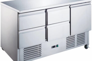 Komerciālais leduskapja lete ar 4 atvilktnēm un 1 durvīm | Adexa 4DS33