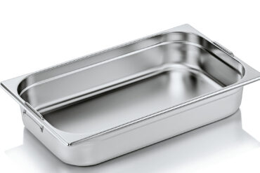 Nerūsējošā tērauda Gastronorm panna ar rokturi GN1/1 dziļums 100mm | Adexa 8114H