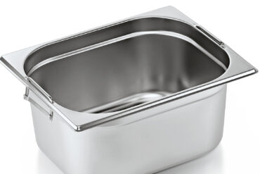 Nerūsējošā tērauda Gastronorm panna ar rokturi GN1/2 dziļums 150mm | Adexa 8126H