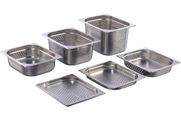 Nerūsējošā tērauda Gastronorm panna perforēta GN1/2 dziļums 20mm | Adexa 81220P