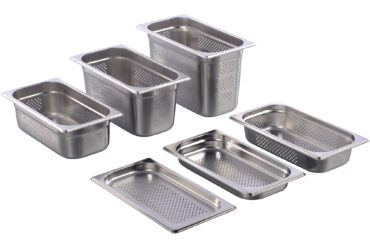 Nerūsējošā tērauda Gastronorm panna perforēta GN1/3 dziļums 150 mm | Adexa 8136P