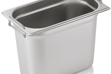 Nerūsējošā tērauda Gastronorm panna ar rokturi GN1/4 Dziļums 200 mm | Adexa 8148H