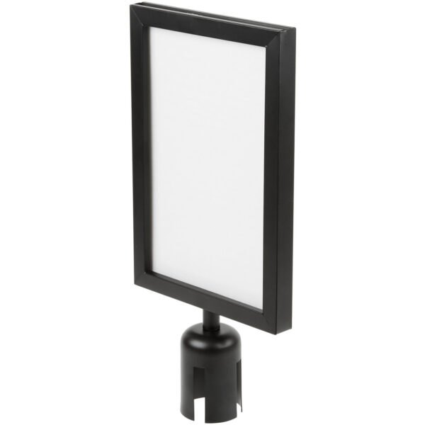 Stiprināms zīmes rāmis stabiņiem Melns A4 | Adexa A009