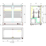 Atpakaļ bāra dzesētājs 2 bīdāmās durvis 220 litri Melns | Adexa BC02PS - Image 3