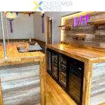 Aizmugurējais bāra dzesētājs ar 3 veramām durvīm 312 litri Melns | Adexa BC03PP - Image 3