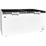 Komerciālais saldētavu lāde 607 litri ar cietu nerūsējošā tērauda vāku | Adexa BCBD607