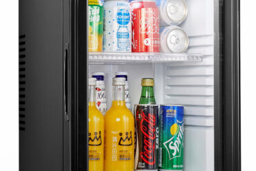 Slēdzams Mini Ledusskapis ar Stikla Durvīm Melns 36L | Adexa BCG40BGA