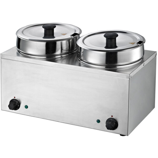 Bain Marie 2 Karstie katli 2x6,5 litri | Adexa BMP72