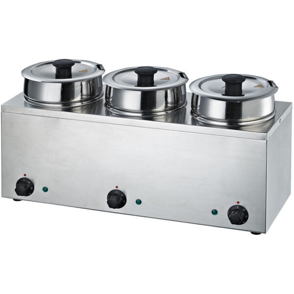 Bain Marie 3 karstās katli 3x3,5 litri | Adexa BMP43