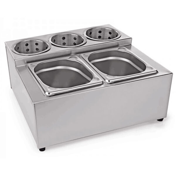 Komerciālais Garšvielu un Galda Piederumu Turētājs, ieskaitot tvertnes | Adexa CH002