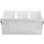 Garnējumu paplāte / Garšvielu izsmidzinātājs ar vāku 3 nodalījumi Nerūsējošs tērauds un plastmasa | Adexa CHB03 - Image 4