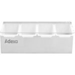 Piedevas paplāte / Piedevu dozētājs ar vāku 4 nodalījumi Nerūsējošais tērauds un plastmasa | Adexa CHB04 - Image 2
