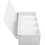 Piedevas paplāte / Piedevu dozētājs ar vāku 4 nodalījumi Nerūsējošais tērauds un plastmasa | Adexa CHB04 - Image 5