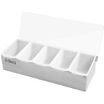 Garšvielu paplāte / Garšvielu izsmidzinātājs ar vāku 5 nodalījumi Nerūsējošais tērauds un plastmasa | Adexa CHB05