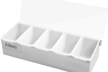 Garšvielu paplāte / Garšvielu izsmidzinātājs ar vāku 5 nodalījumi Nerūsējošais tērauds un plastmasa | Adexa CHB05