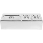 Komerciāls Garšvielu Turētājs, tostarp 2xGN1/6-150mm & 1xGN1/3-150mm pannas un vāki | Adexa CHD04AD2 - Image 2