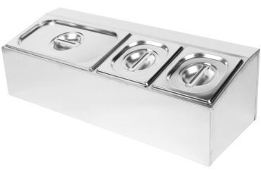 Komerciāls Garšvielu Turētājs, tostarp 2xGN1/6-150mm & 1xGN1/3-150mm pannas un vāki | Adexa CHD04AD2