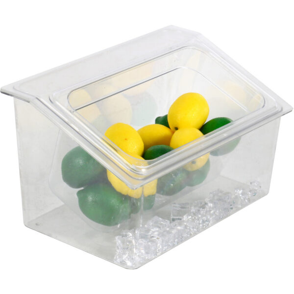 Aukstuma Garšvielu Turētājs, iekļaujot 1xGN1/3-100mm trauku ar vāku Plastmasa | Adexa CHP04B