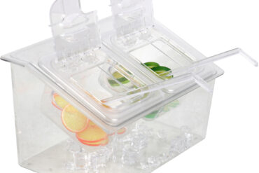 Atdzesēts Garšvielu Turētājs ar 2xGN1/6-150mm konteineriem ar vāku Plastmasa | Adexa CHP04BD2