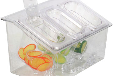 Aukstā mērces turētājs, ietverot 3xGN1/9-100mm konteinerus ar vāku Plastmasa | Adexa CHP04B3