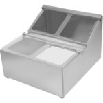 Tirdzniecības Garšvielu Turētājs, iekļaujot 4xGN1/6-100mm tvertnes un vāciņus ar eņģēm | Adexa CHRLF04B1 - Image 2