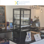 Darbagalda displeja ledusskapis 78 litri 3 plaukti Melns 1 plakana durvis | Adexa CL78B - Image 3