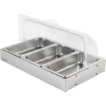 Rullējamais displeja skapītis 3xGN1/3 Nerūsējošais tērauds | Adexa CRD3