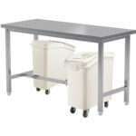 Komerciāls darba galds Nerūsējošais tērauds Bez apakšējā plaukta 1200x800x900mm | Adexa CT80120 - Image 2