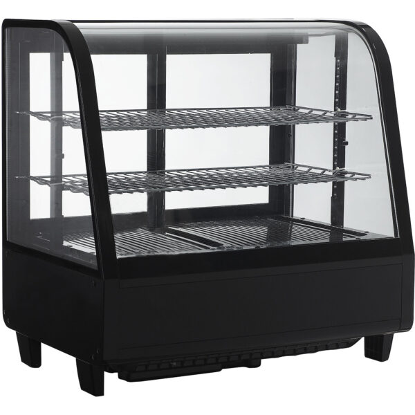 Displeja ledusskapis 100 litri 2 plaukti Melns | Adexa CW100B