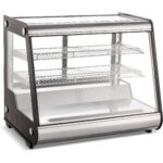 Displeja vitrīnas Ledusskapis 160 litri 2 plaukti Melns | Adexa CW160X