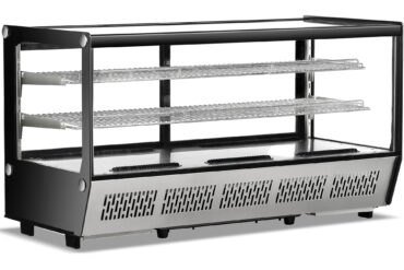 Preču displeja ledusskapis 200 litri 2 plaukti Melns un Nerūsējošā tērauda | Adexa CW200B