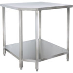Komerciāla nerūsējošā tērauda stūra darba galds 900x900x600x600x900mm | Adexa CWTB1060S