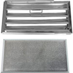 Nosūces nojumes Izolācijas filtrs & Premium Acu filtrs ar Rokturi & Vadotnēm Nerūsējošais tērauds/Alumīnijs 500x250x40mm | Adexa DCF50254SM