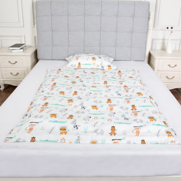 Segas pārvalks un spilvendrāna / Gultas veļas komplekts bērniem - 100x130 cm / 35x55 cm - Drukājums - 205TC | Siexa DCPC1001301