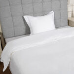 Ekskluzīva gultas veļas komplekts segas pārvalks un spilvendrāna balts 100% bambuss 220x220cm/50x60cm 300TC | Siexa DCPC2202201 - Image 2