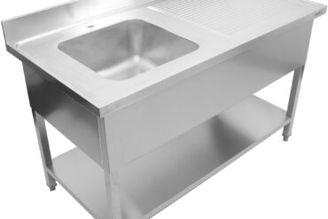 Nerūsējošā tērauda komerciālā izlietne 1400x700x900mm 1 bļoda pa kreisi Aizmugurējais aizsargs | Adexa DSA1470L