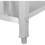 Komercsabiedrības izlietne trauku mazgāšanai 1 bļoda Kreisais apakšējais plaukts Aizmugures panelis 1200x700x927mm | Adexa DSB1270L - Image 7