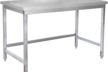 Premium komerciālais darba galds nerūsējošais tērauds bez apakšējā plaukta 800x700x965mm | Adexa DW8070WO