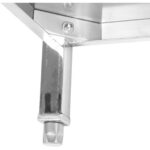 Tirdzniecības darba galds Nerūsējoša tērauda 3 līmeņi Kvadrātveida kājas 800x700x900mm | Adexa DW3T8070 - Image 3