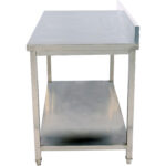 Premium Commercial Work table Nerūsējošā tērauda Apakšējais plaukts Atģuvis 1000x700x900/1000mm | Adexa DWT10070 - Image 2