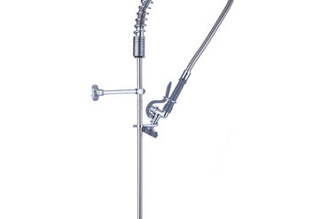 Iepriekšējās skalošanas smidzināšanas iekārta Uz klāja stiprināma Viena ieplūde Augstums 1000 mm Nerūsējošais tērauds | Adexa EQ2803A