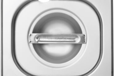 Nerūsējošā tērauda Gastronorma konteinera vāks ar kausiņa izgriezumu GN1/6 | Adexa 816LN