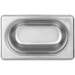 Nerūsējošā tērauda Gastronorm panna GN1/9 dziļums 100mm | Adexa E8019100-8194 - Image 2