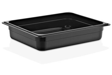 Polikarbonāta Gastronorm trauks GN1/2 dziļums 65mm melns | Adexa PB8122