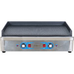 Profesionālais Elektriskais Grils 2 zonas 4.6kW Rievots Čuguna augšdaļa | Adexa GP7050EW - Image 5