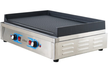 Profesionālais Elektriskais Grils 2 zonas 4.6kW Rievots Čuguna augšdaļa | Adexa GP7050EW