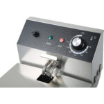 Vienkanāla komerciālā friteze, elektriskā 6 litru, 2.5kW galda virsmas | Adexa HEF81 - Image 7