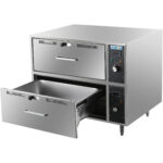 Komerciāla ēdienu sildītājs ar 2 atvilktnēm 2kW | Adexa HW82 - Image 2