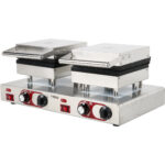 Komerciālais vafeļu cepējs Dubultais Kvadrātveida Beļģu | Adexa MLP801B2 - Image 6