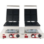 Komerciālais vafeļu cepējs Dubultais Kvadrātveida Beļģu | Adexa MLP801B2 - Image 4